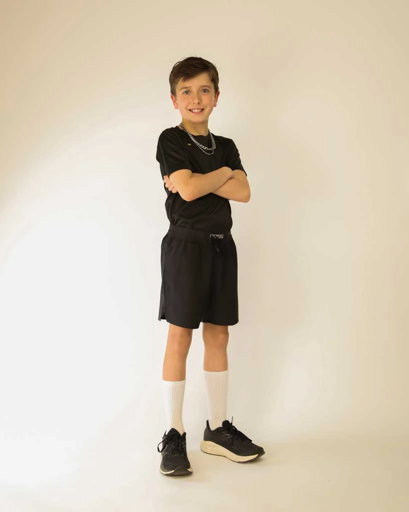 Boys' Black Running Shorts - Image 7
