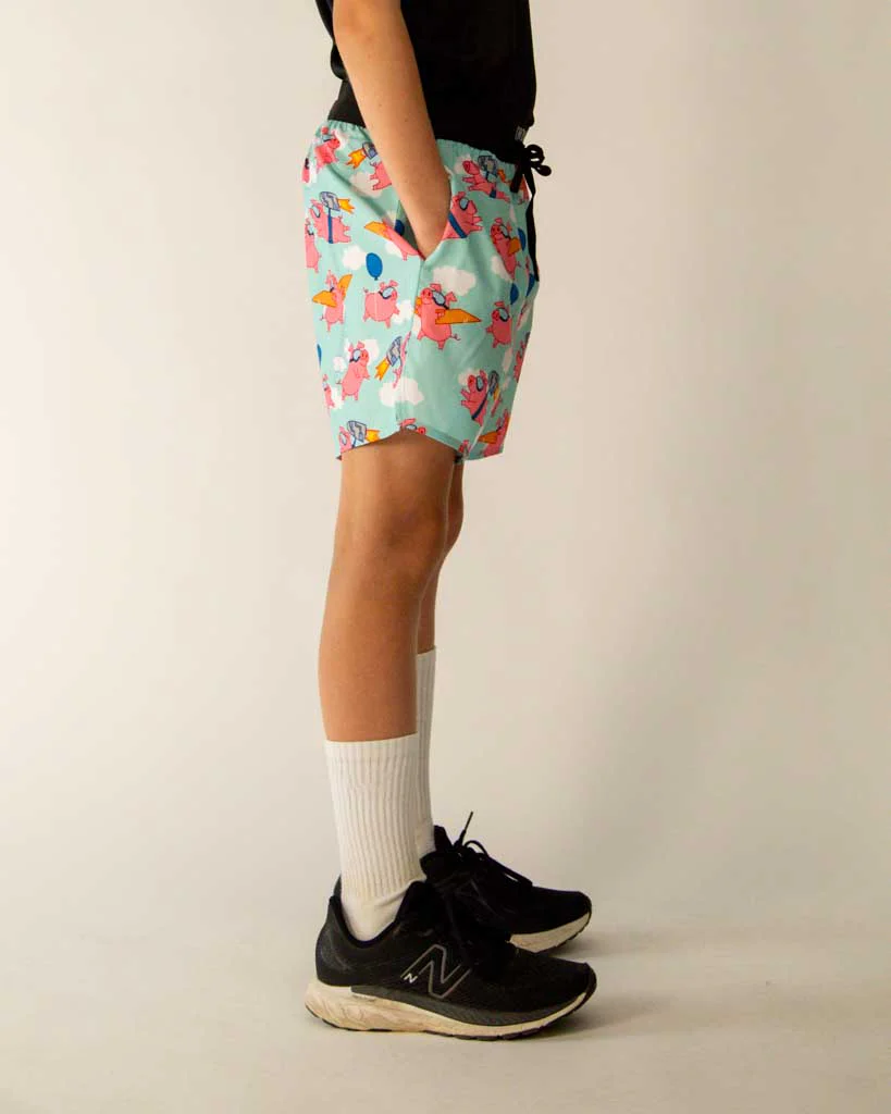 Boys' Flying Pigs Running Shorts - Image 4
