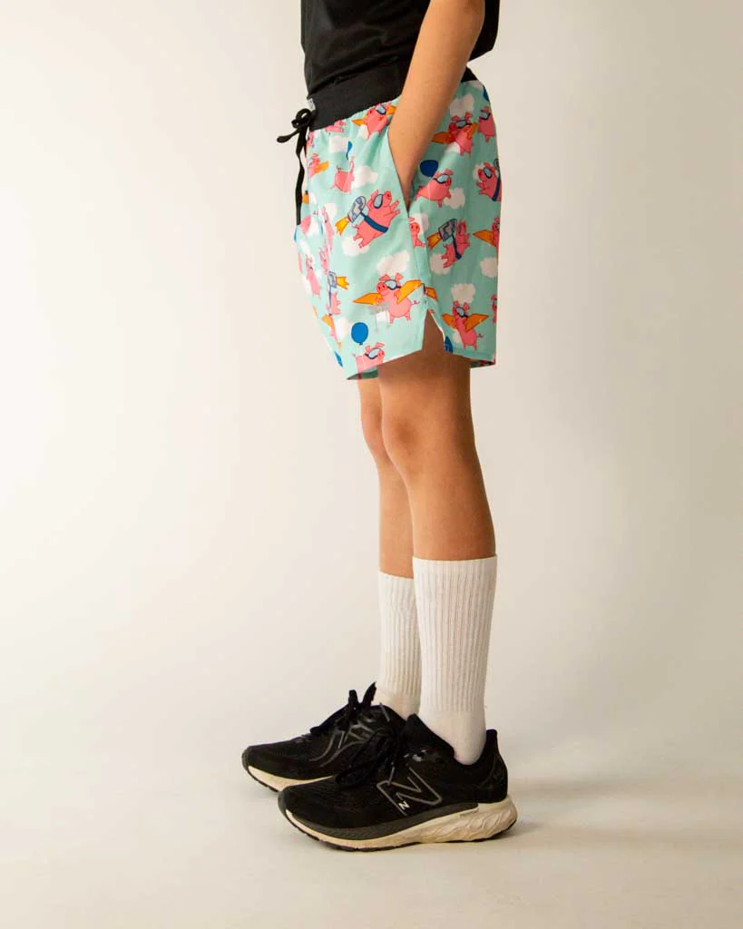 Boys' Flying Pigs Running Shorts - Image 5
