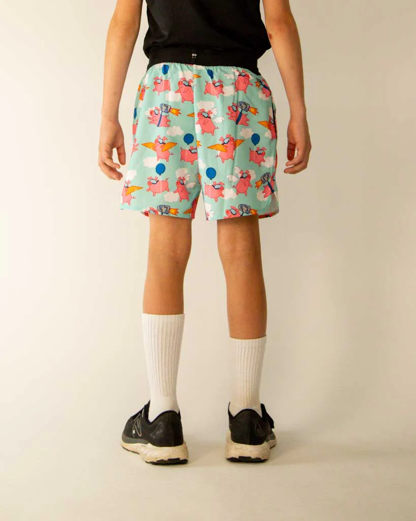 Boys' Flying Pigs Running Shorts - Image 7