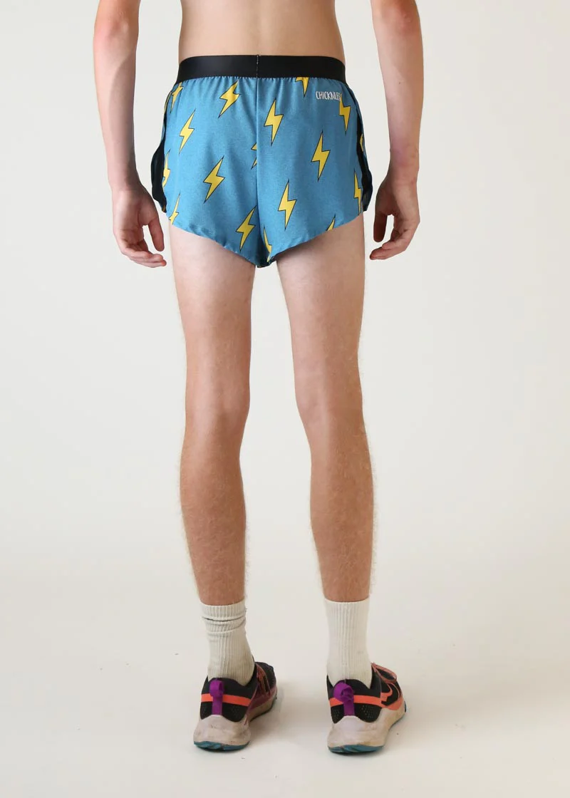Men's Blue Bolts 2" Split Shorts - Image 5