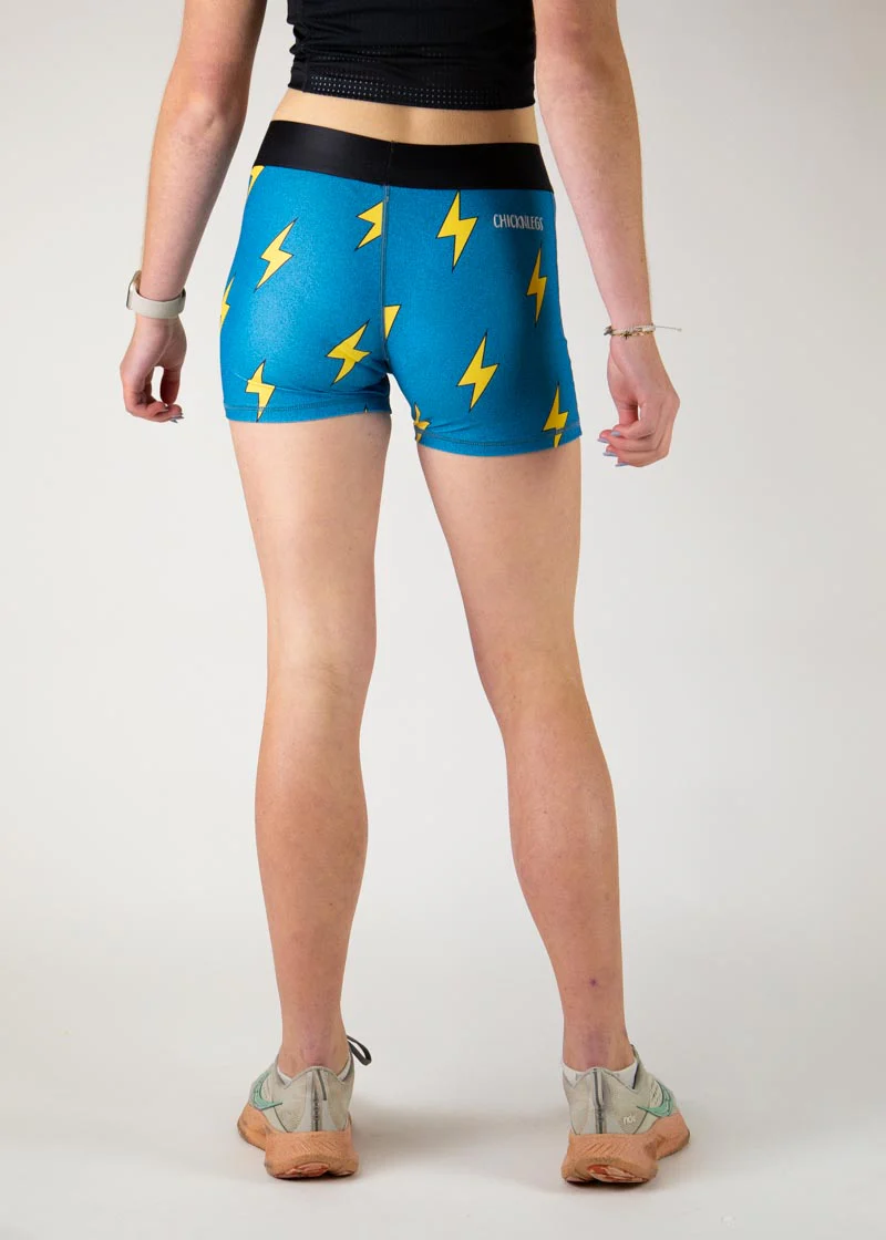 Women's Blue Bolts 3" Race Compression - Image 4