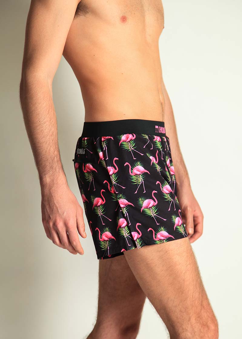 Men's Flamingo 4" Half Split Shorts - Image 3