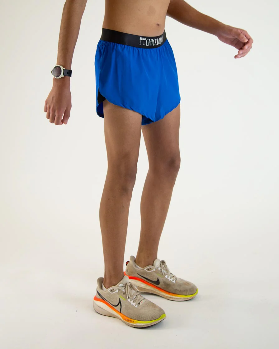 Men's Blue 2" Split Shorts - Image 3