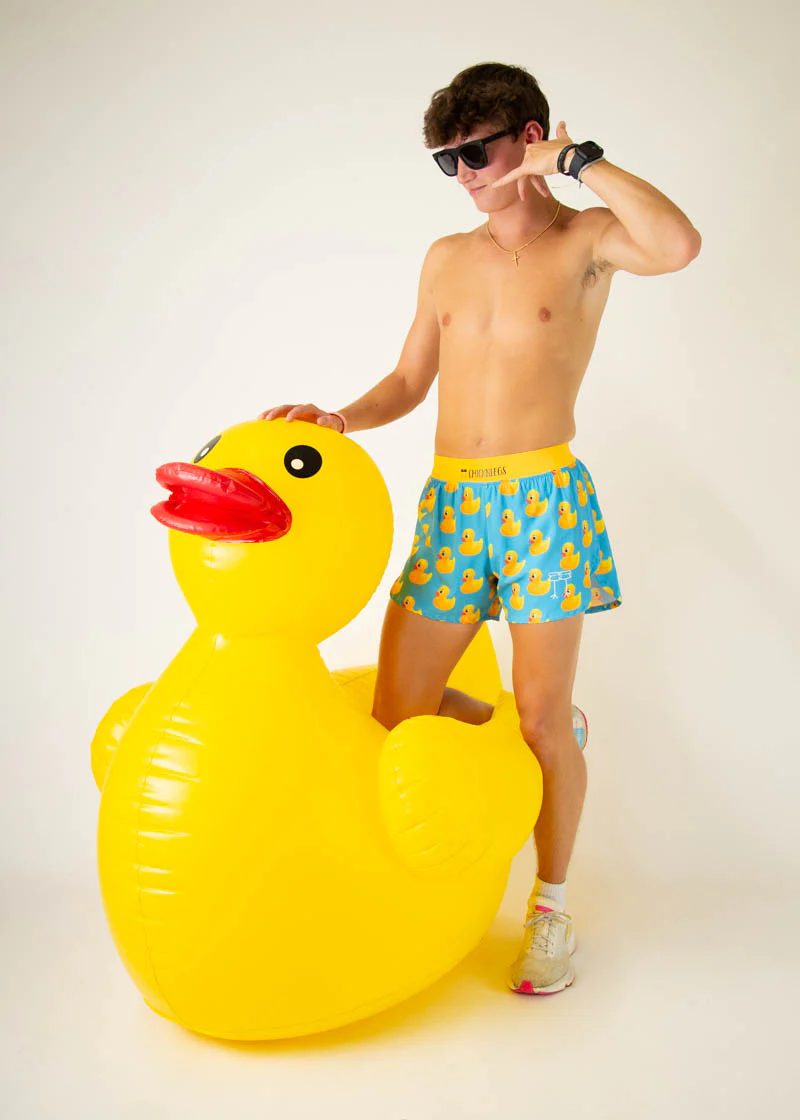 Men's Rubber Ducky 4" Half Split Shorts - Image 5