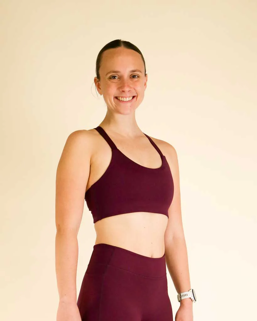 FLY Y-Back Sports Bra – Plum - Image 4