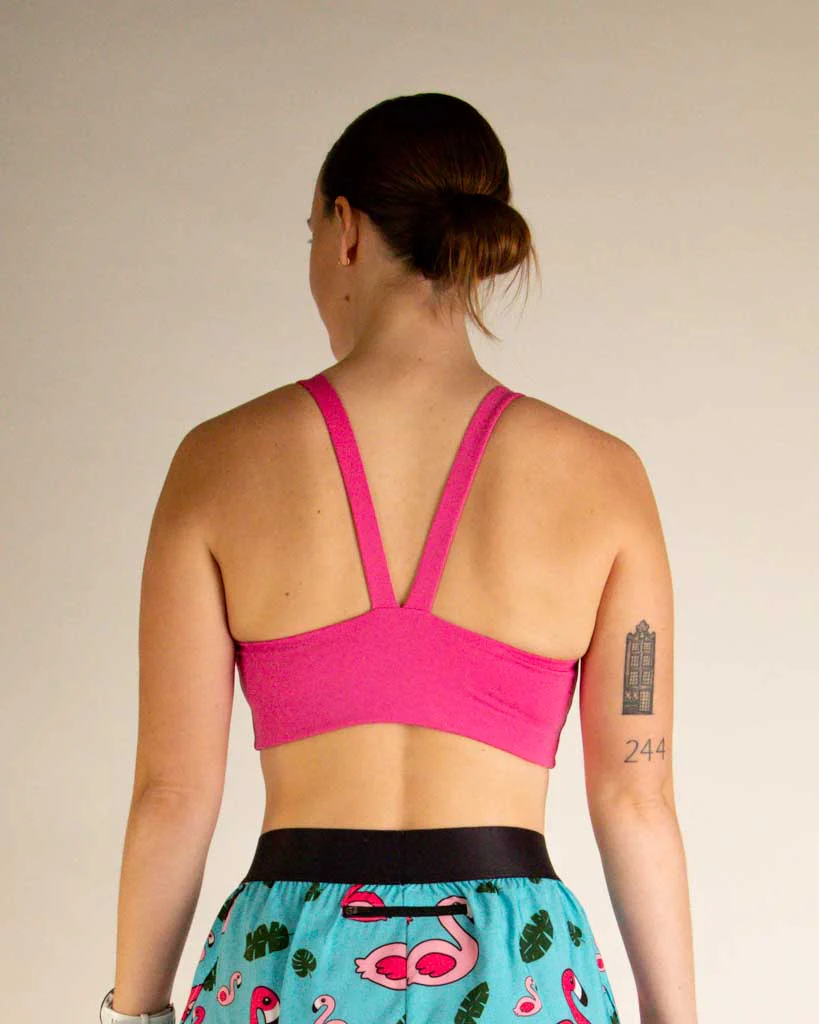 FLY Y-Back Sports Bra – Raspberry - Image 4