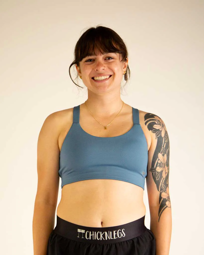 FLY Y-Back Sports Bra – Slate Blue - Image 4