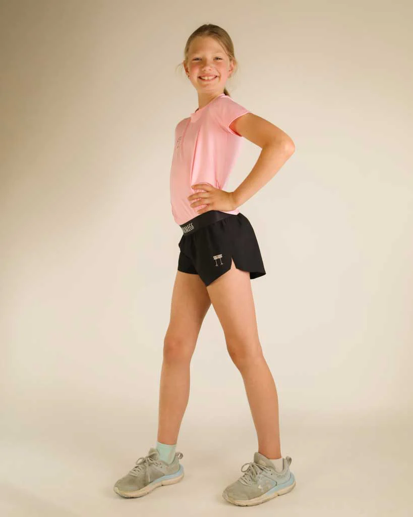 Girls' Black Running Shorts - Image 5