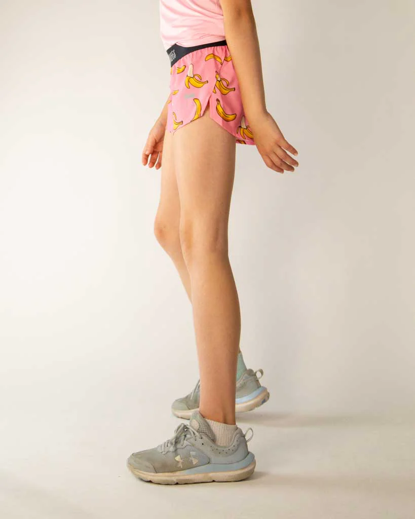 Girls' Pink Bananas Running Shorts - Image 3