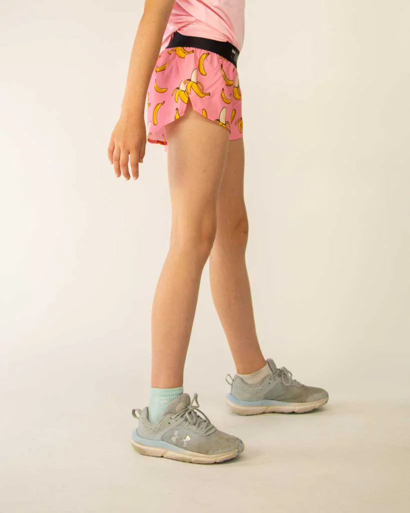 Girls' Pink Bananas Running Shorts - Image 4