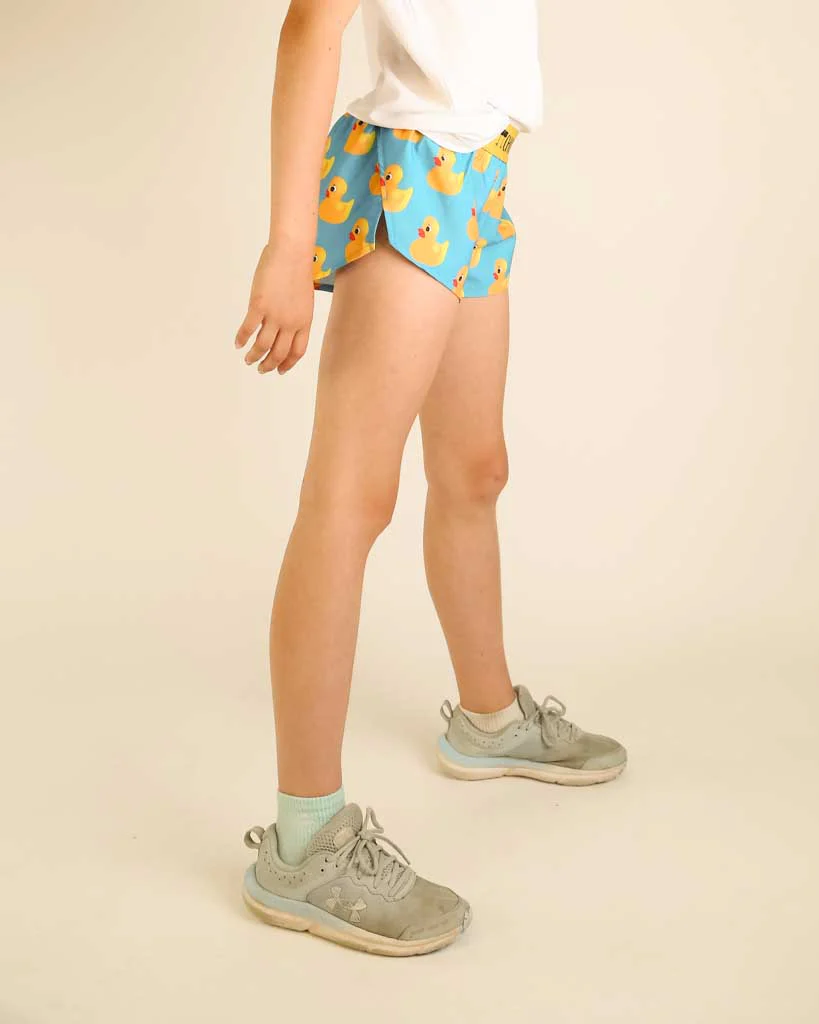 Girls' Rubber Ducky Running Shorts - Image 3