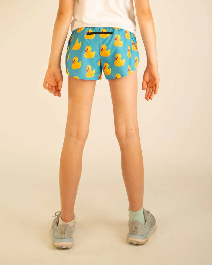 Girls' Rubber Ducky Running Shorts - Image 4