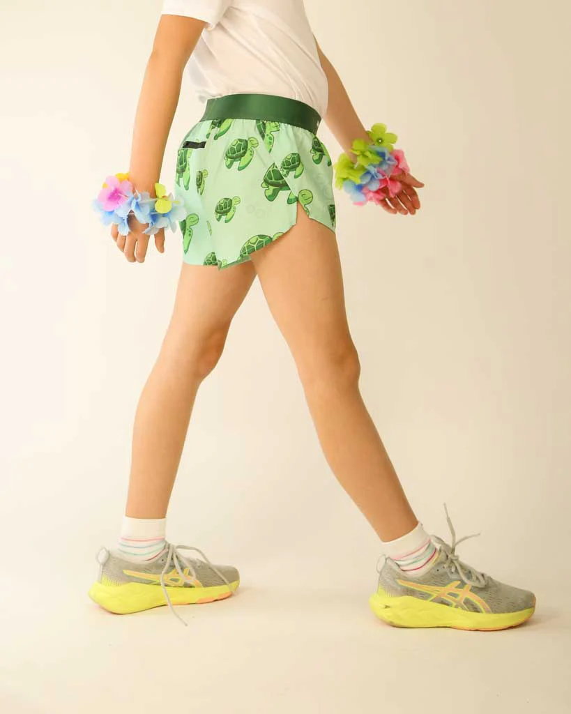 Girls' Sea Turtles Running Shorts - Image 3