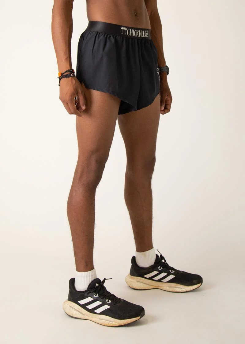 Men's Black 2" Split Shorts - Image 4
