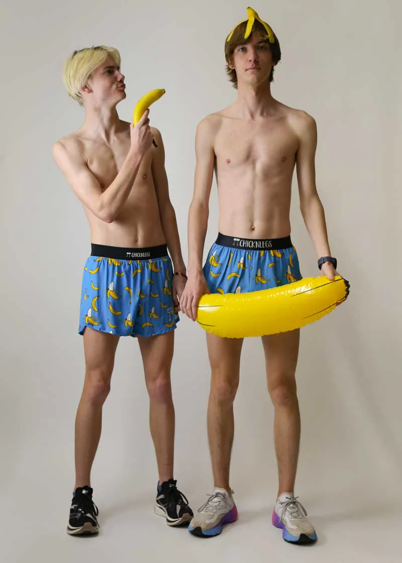 Men's Blue Bananas 2" Split Shorts - Image 8