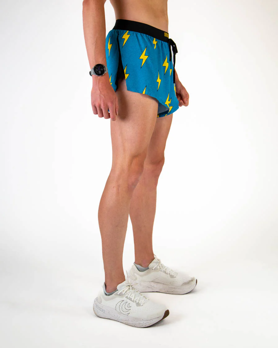 Men's Blue Bolts 2" DS Split Shorts - Image 4