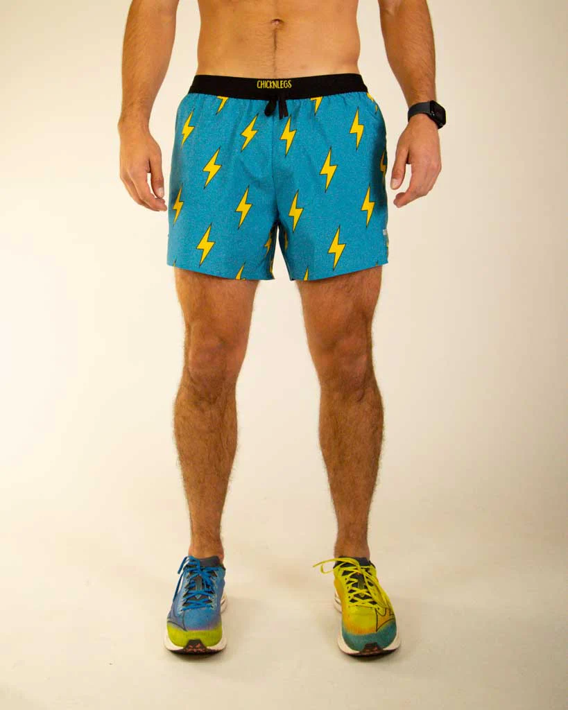 Men's Blue Bolts 5" DS Running Shorts