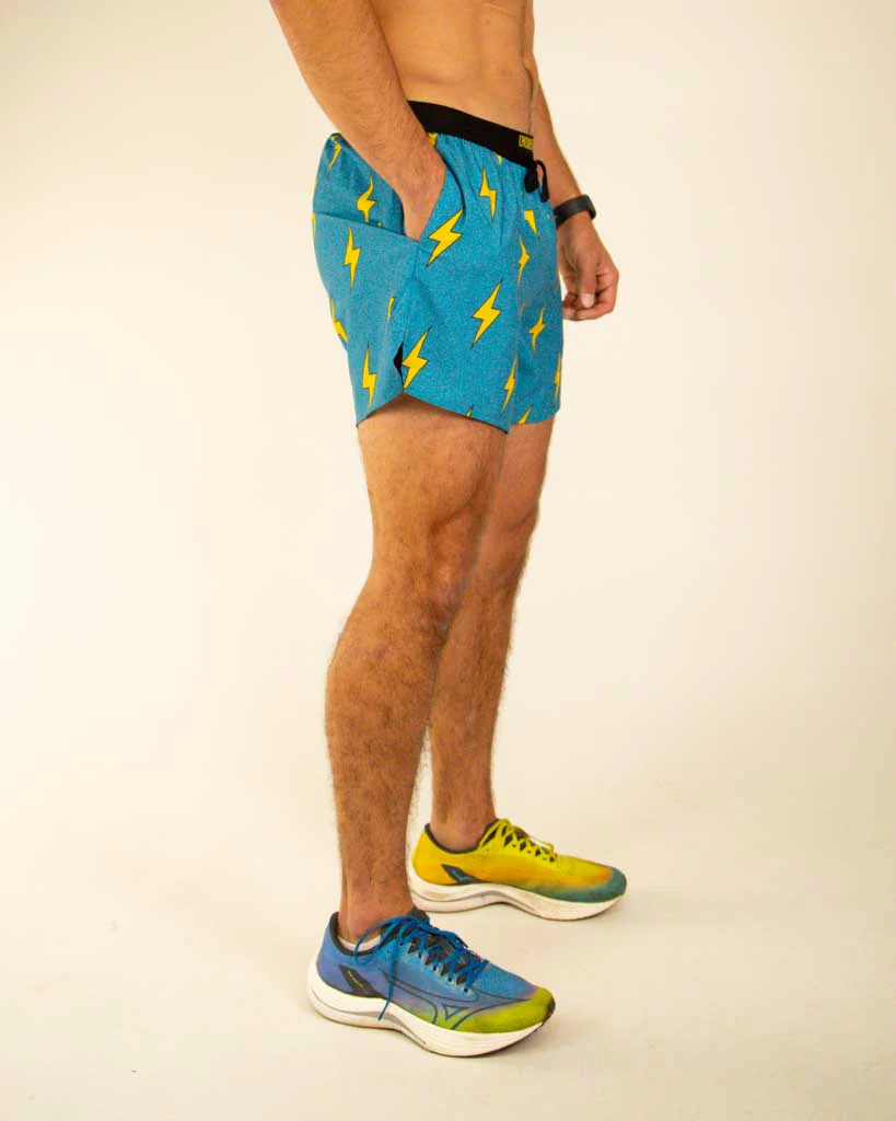 Men's Blue Bolts 5" DS Running Shorts - Image 5