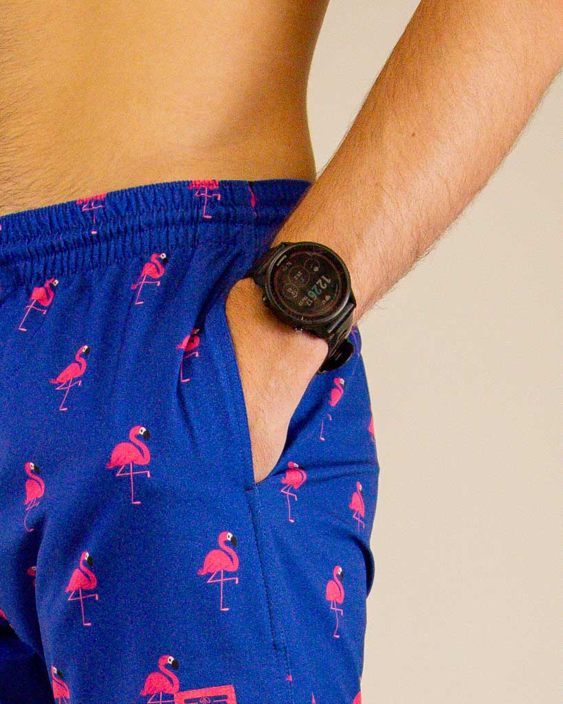 Men's Classy Flamingo Swim Trunks - Image 8