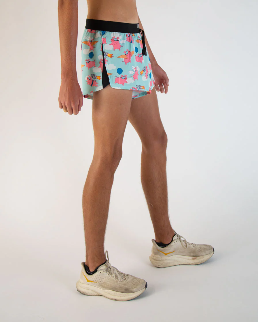 Men's Flying Pigs 2" DS Split Shorts - Image 3