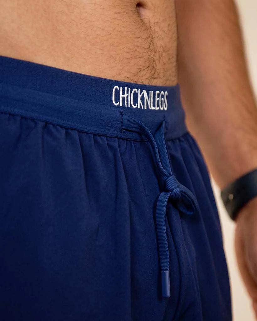 Men's Navy Blue 5" DS Running Shorts - Image 3