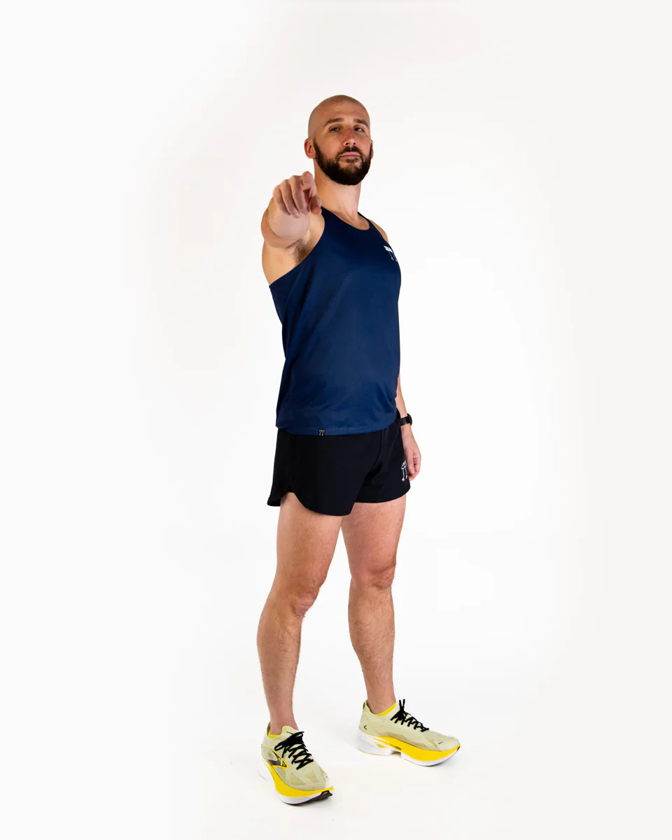 Men's Navy Blue Performance Singlet - Image 6