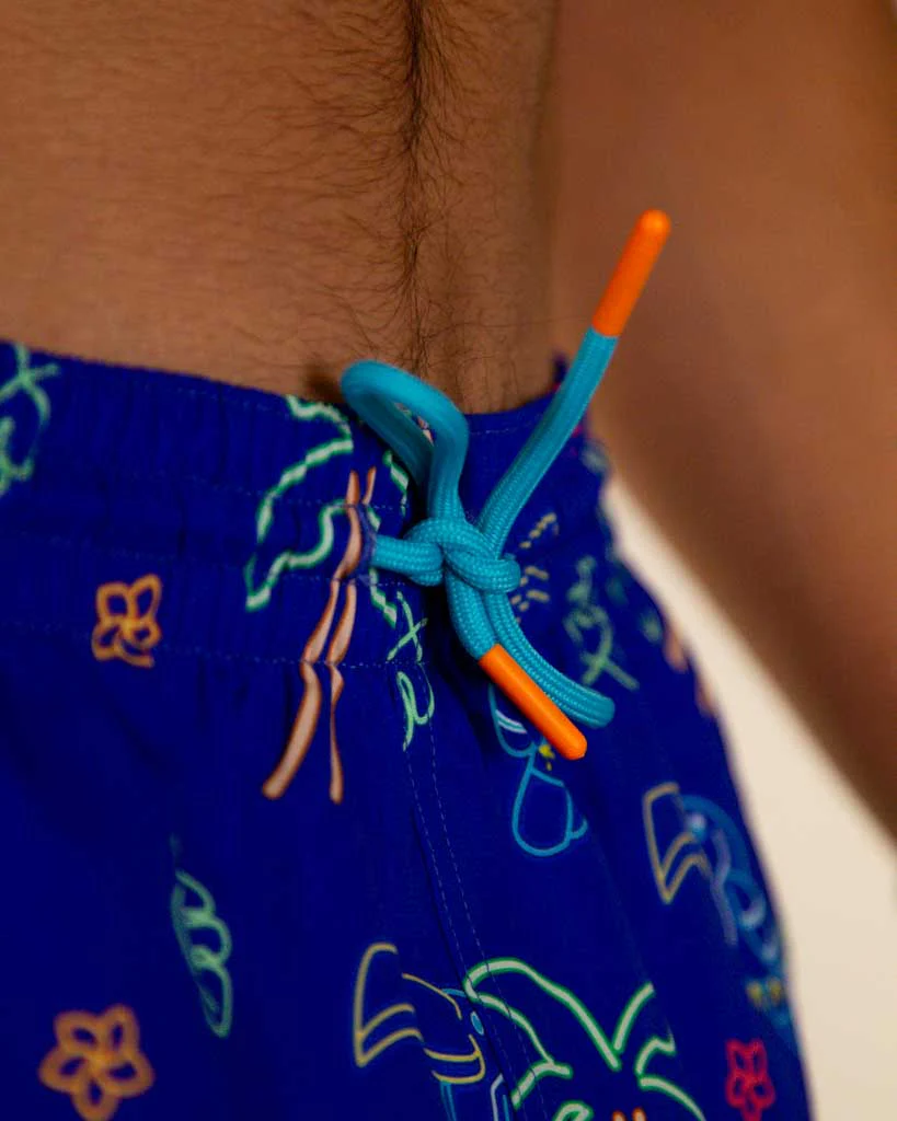 Men's Neon Palms Swim Trunks - Image 3