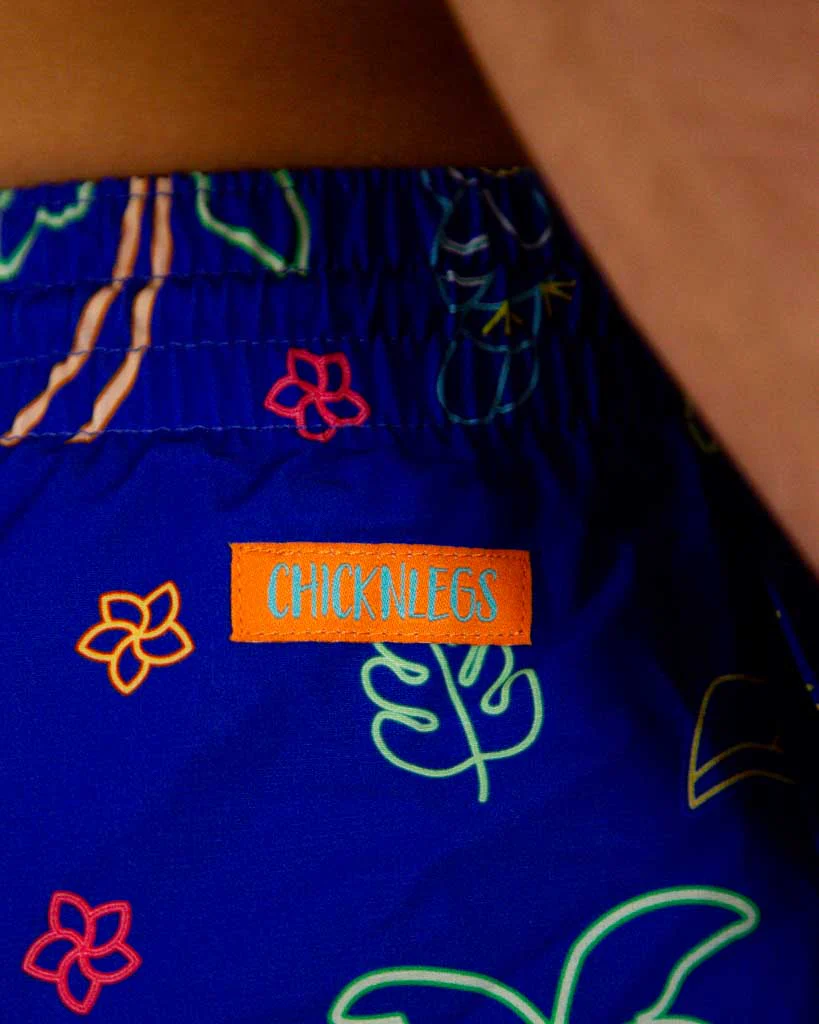 Men's Neon Palms Swim Trunks - Image 9