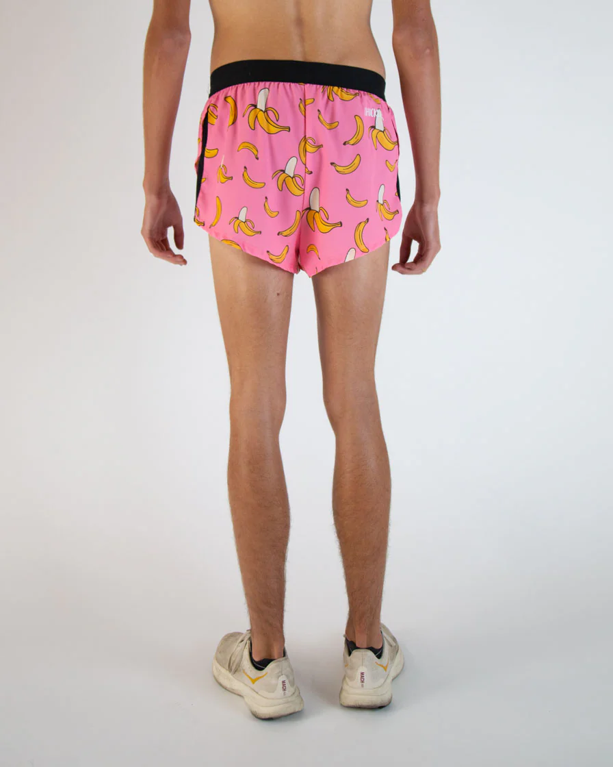 Men's Pink Bananas 2" DS Split Shorts - Image 5