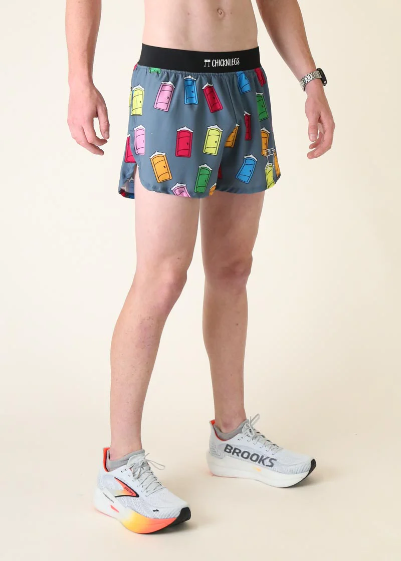 Men's Porta Potty 4" Half Split Shorts - Image 3