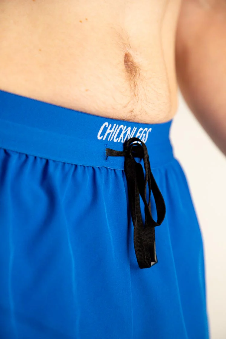 Men's Royal Blue 2" DS Split Shorts - Image 5