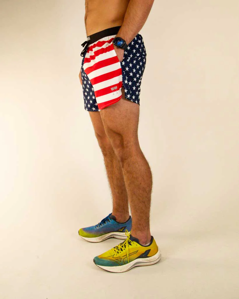 Men's USA 5" DS Running Shorts - Image 4