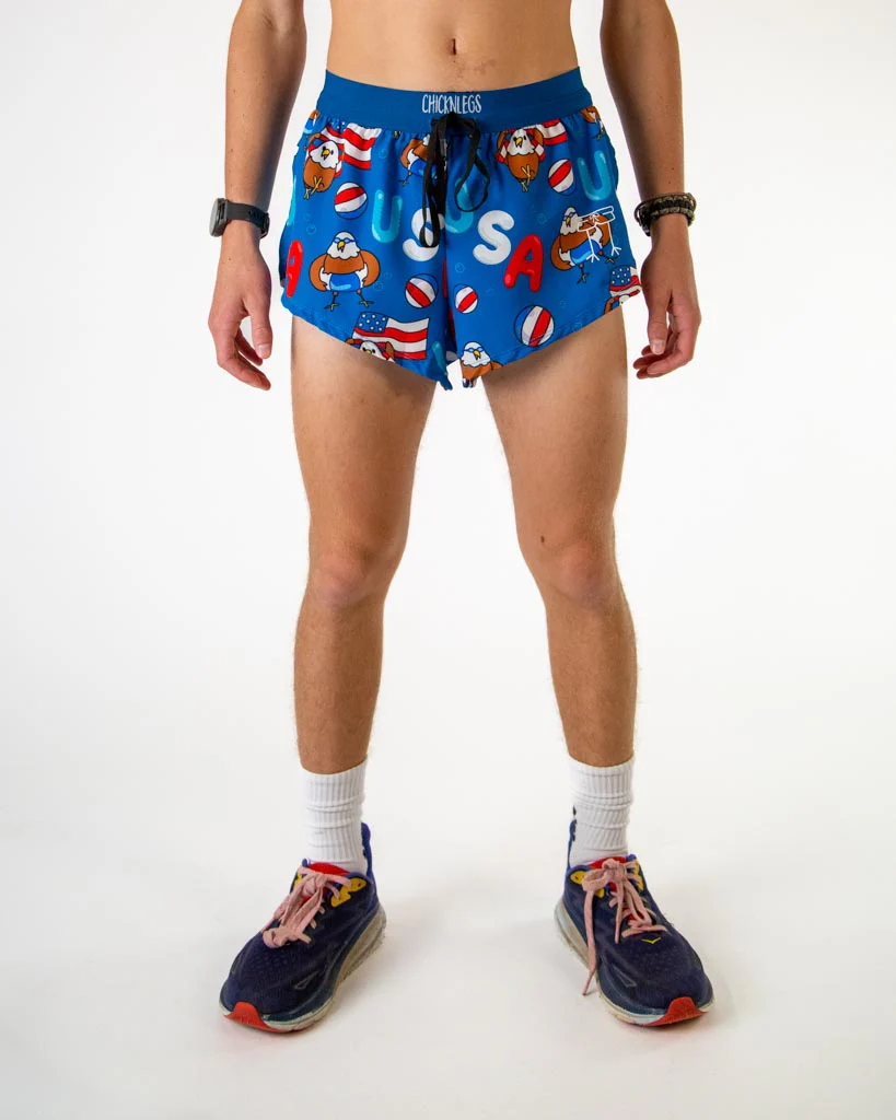 Men's USA Pool Party 2" DS Split Shorts