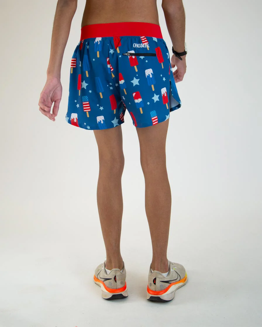 Men's USA Popsicles 4" Half Split Shorts - Image 4