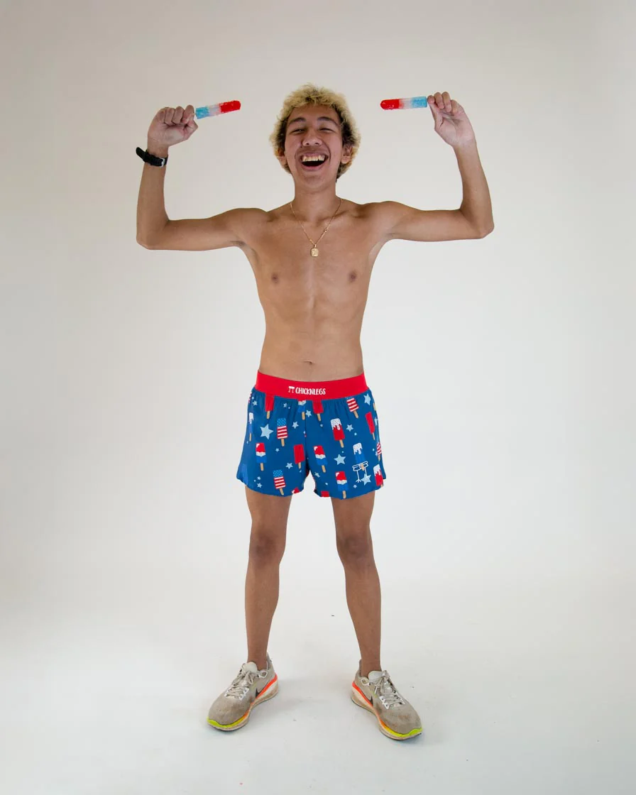 Men's USA Popsicles 4" Half Split Shorts - Image 5