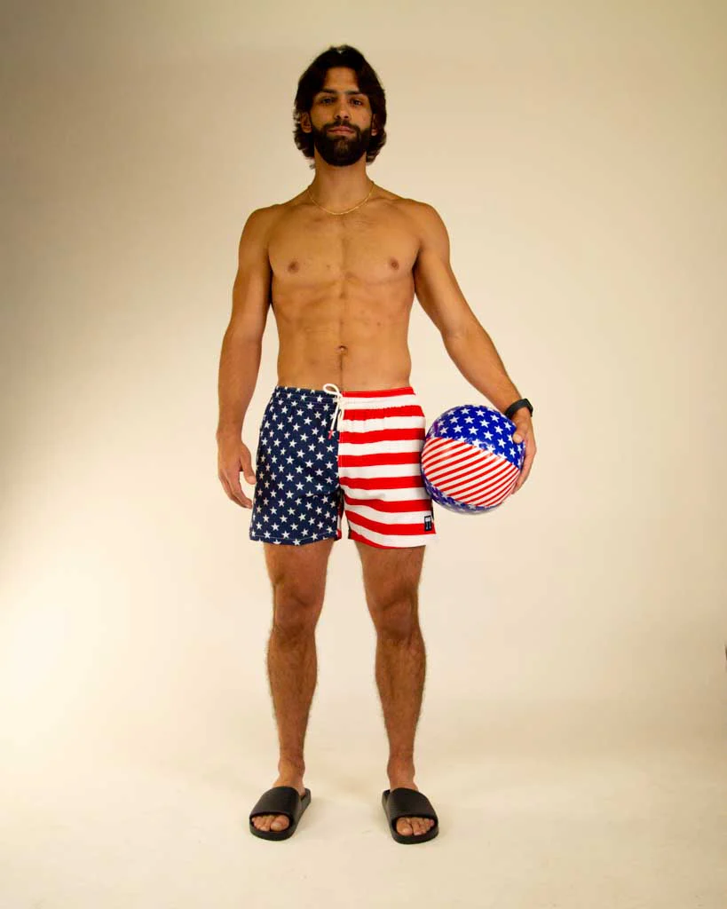Men's USA Swim Trunks - Image 13
