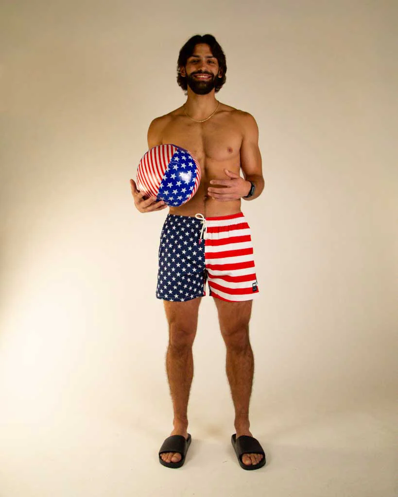 Men's USA Swim Trunks - Image 14