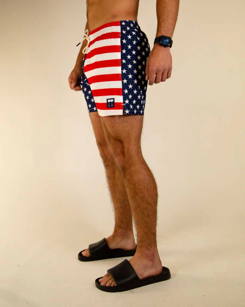 Men's USA Swim Trunks - Image 4