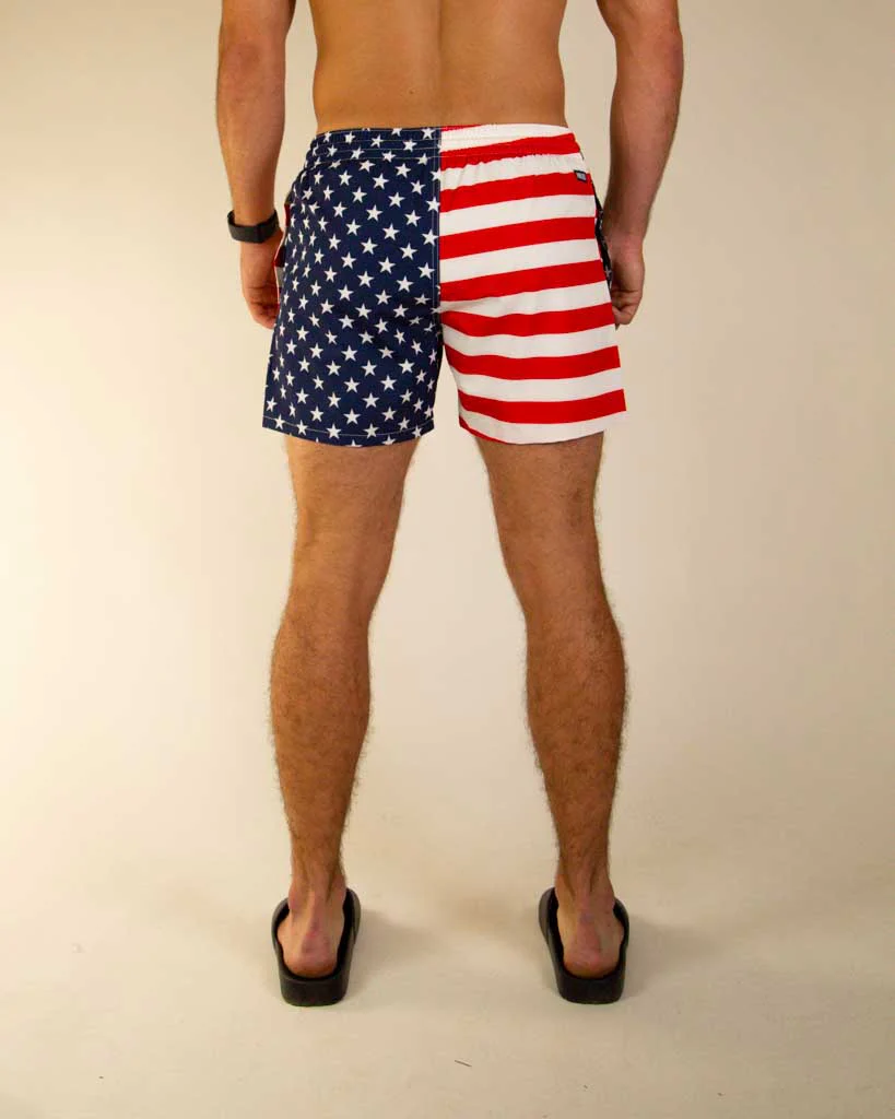 Men's USA Swim Trunks - Image 7