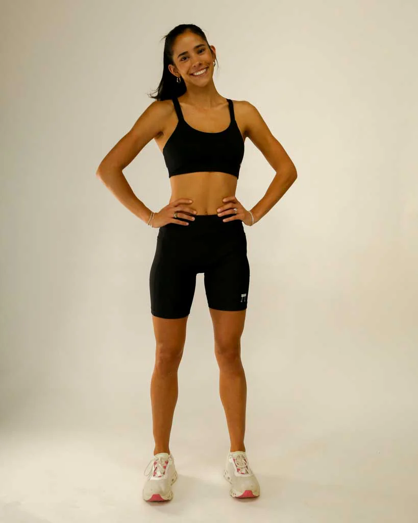 Women's Black 7" PWR Compression Shorts - Image 10