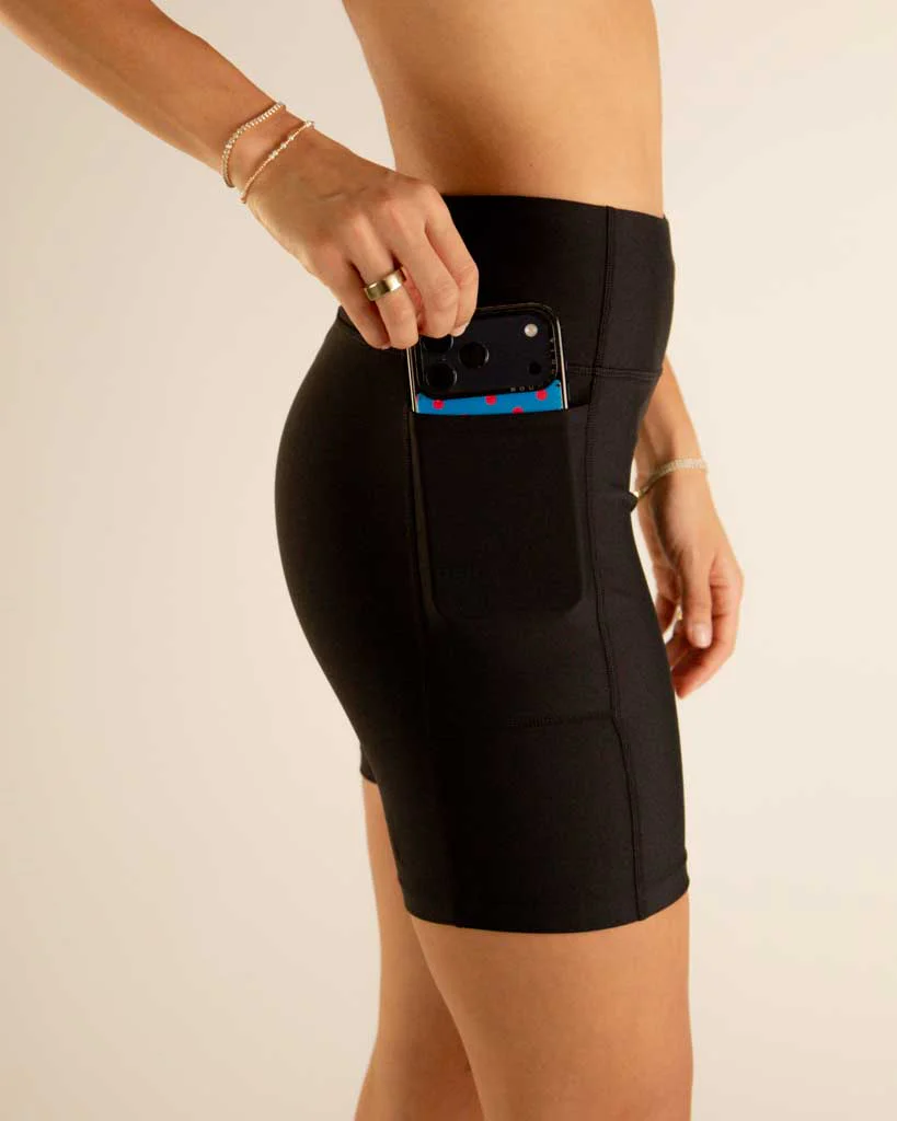 Women's Black 7" PWR Compression Shorts - Image 4