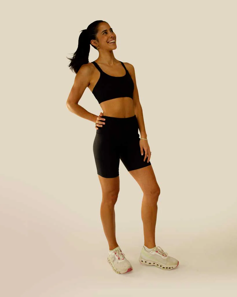 Women's Black 7" PWR Compression Shorts - Image 9