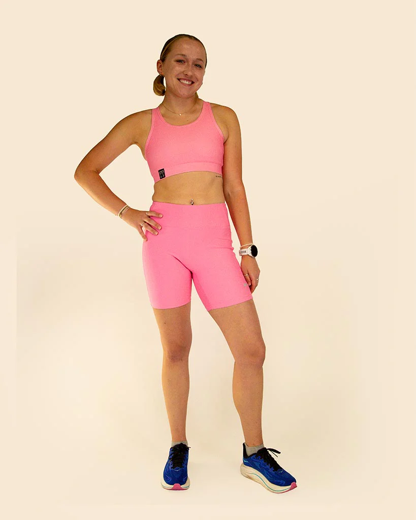 Women's Bubblegum Pink 7" PWR Compression Shorts - Image 7
