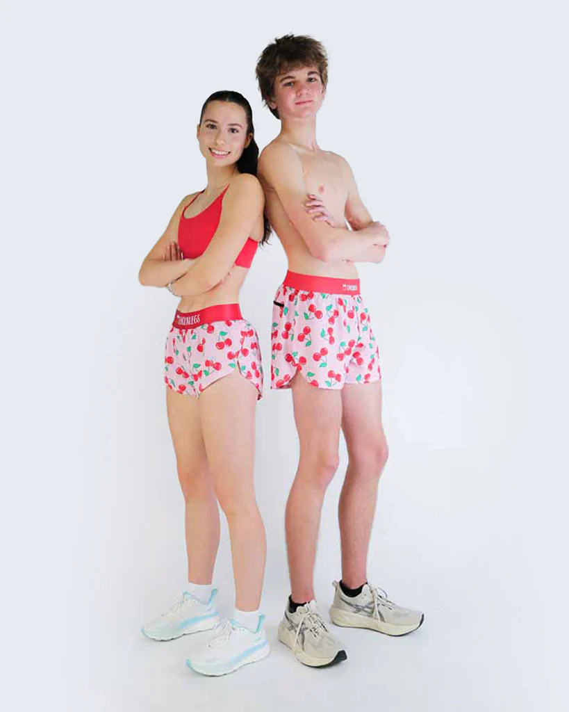 Women's Cherries 1.5" Split Shorts - Image 6