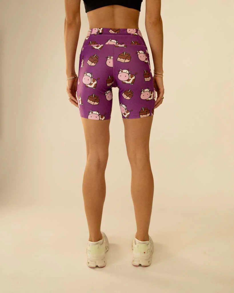 Women's Choccy Cows 7" PWR Compression Shorts - Image 7