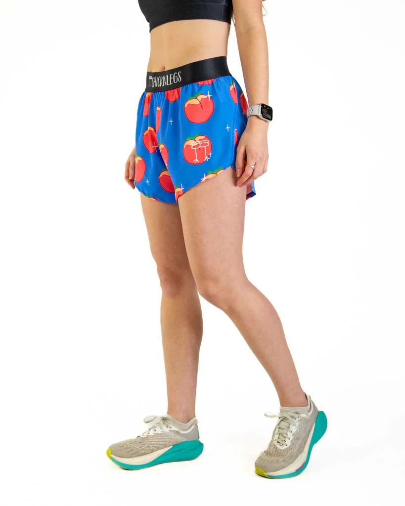 Women's Juicy Peaches 4" Split Shorts - Image 3