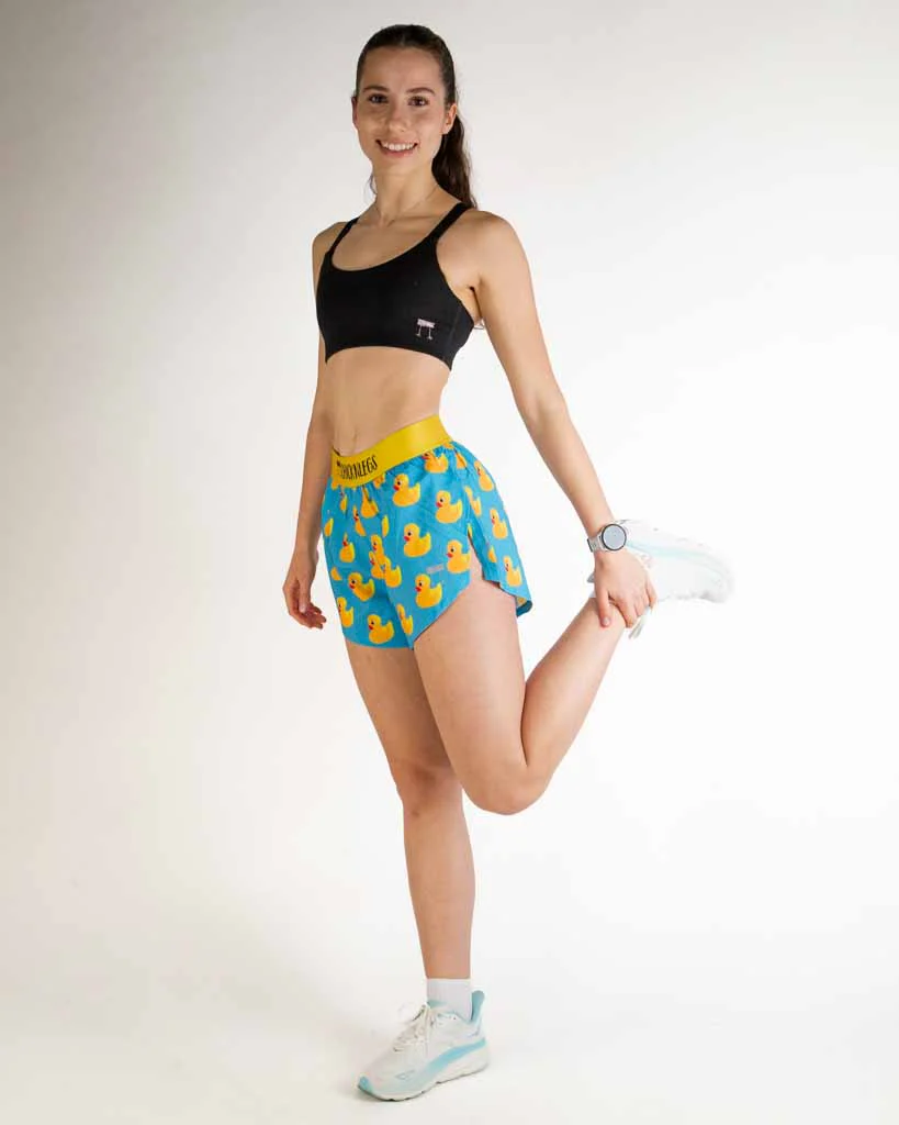 Women's Rubber Ducky 4" Split Shorts - Image 5