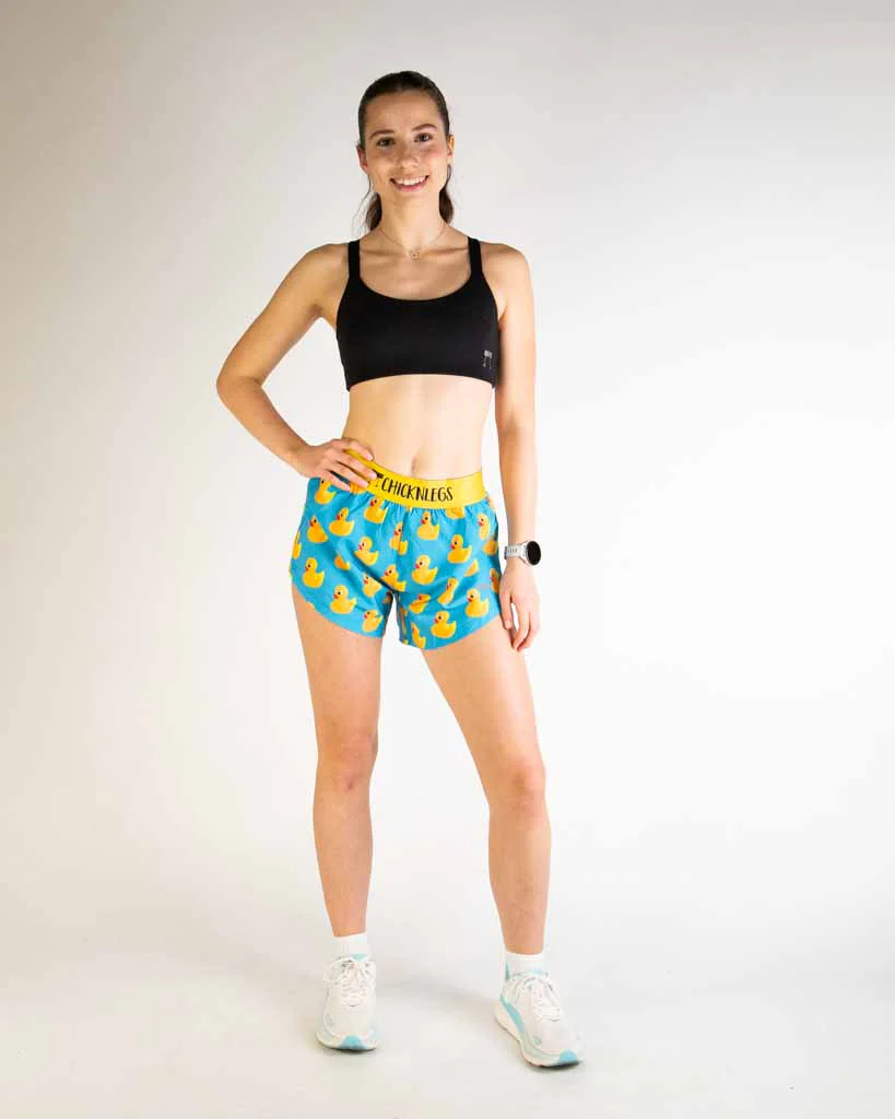 Women's Rubber Ducky 4" Split Shorts - Image 6