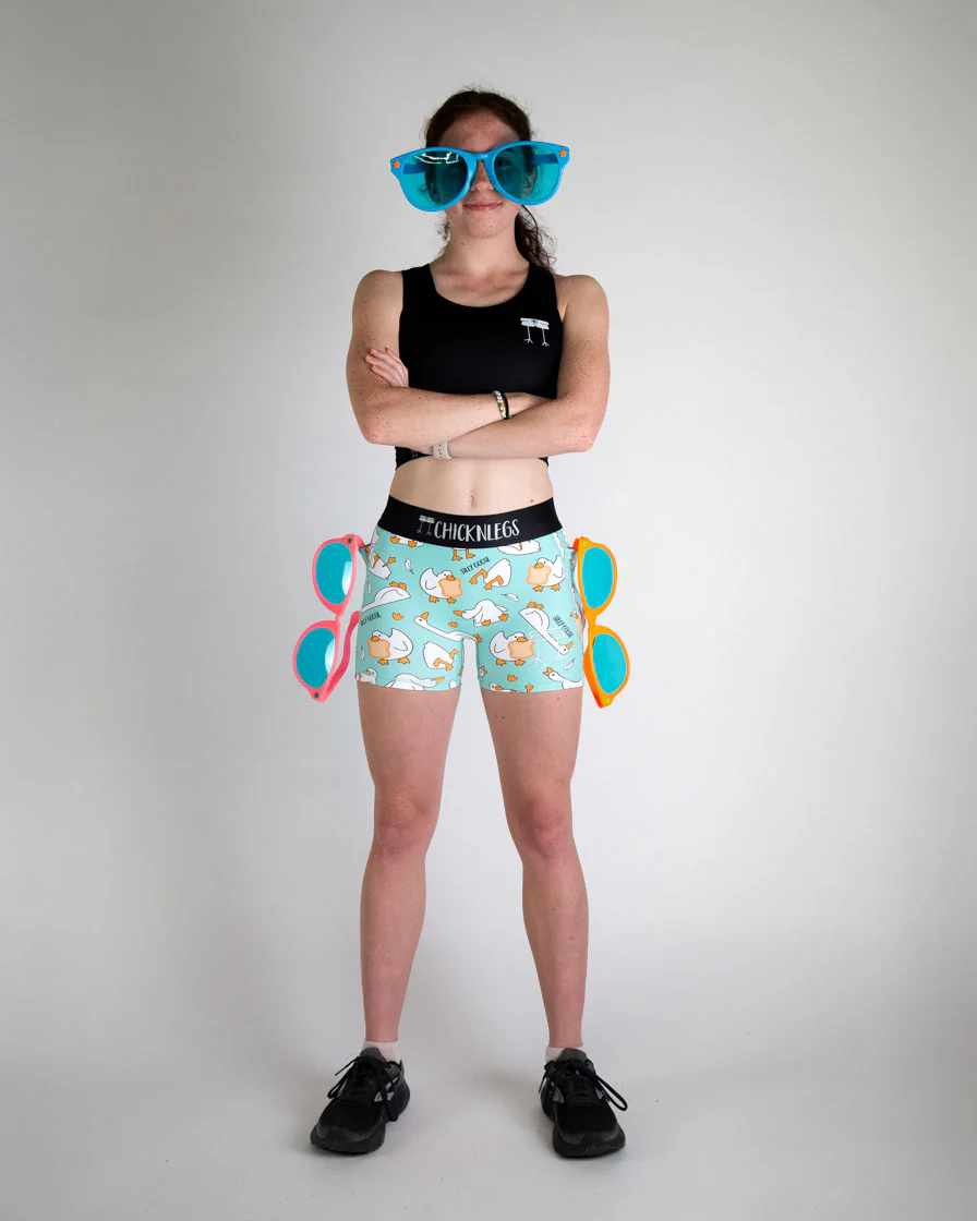 Women's Silly Goose 3" Compression Shorts - Image 6